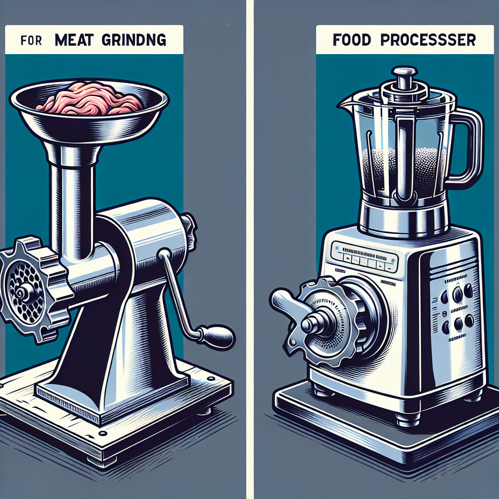 Meat Grinder vs Food Processor