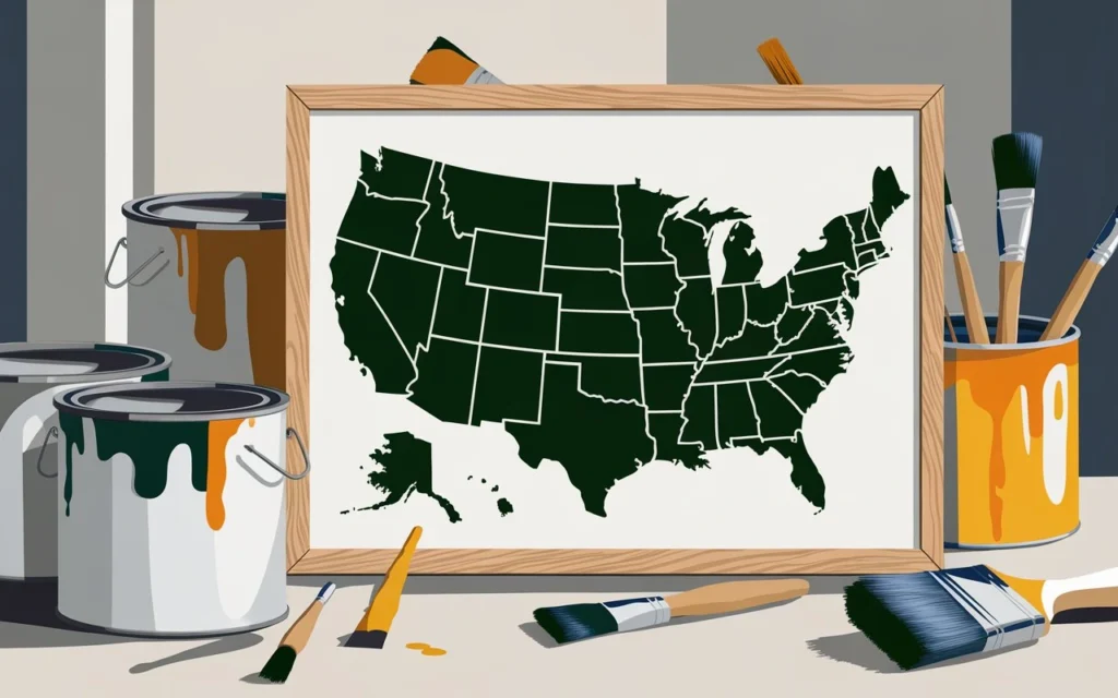 Average furniture painting cost chart USA