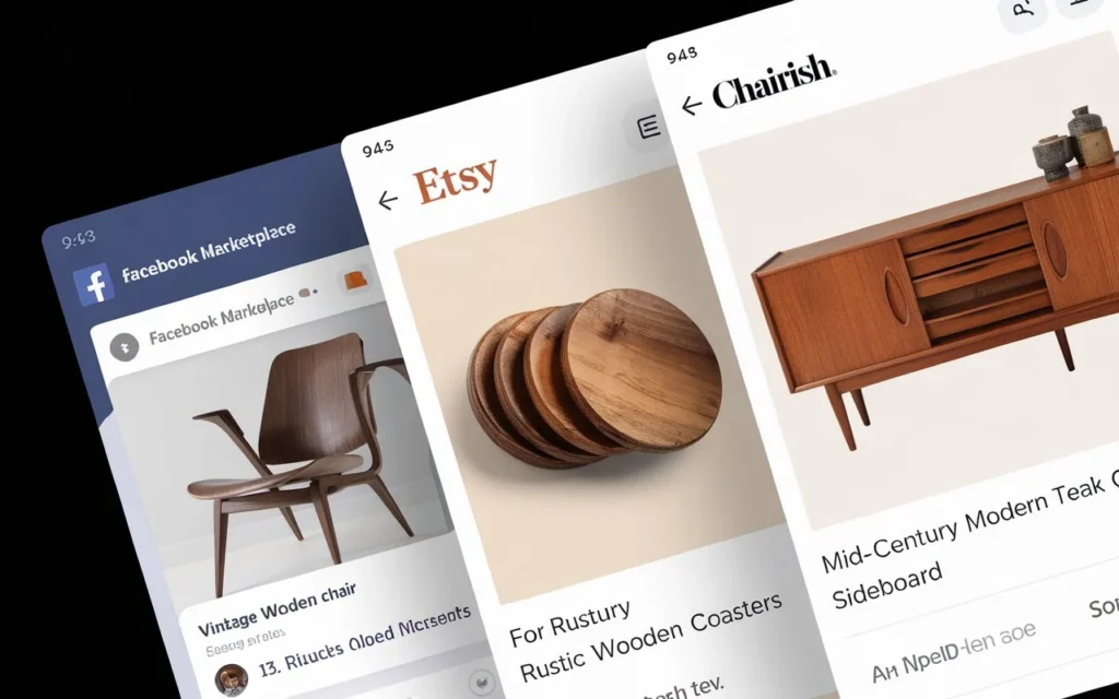 Best online platforms to sell used furniture in 2025 including Facebook Marketplace and Etsy.