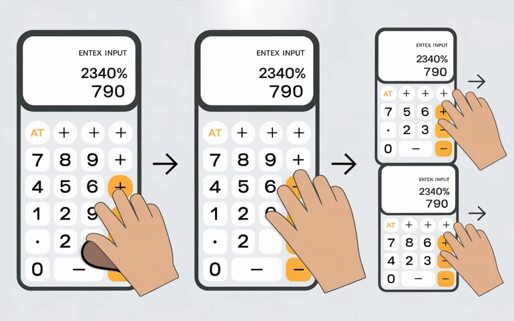 Step-by-step guide illustration for using an online used furniture value calculator