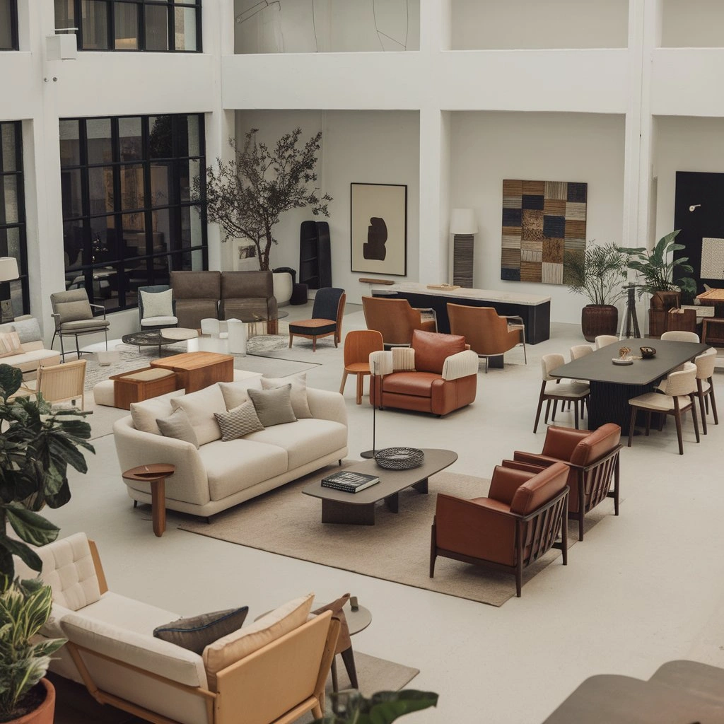 Premium furniture showroom with luxury and stylish designs