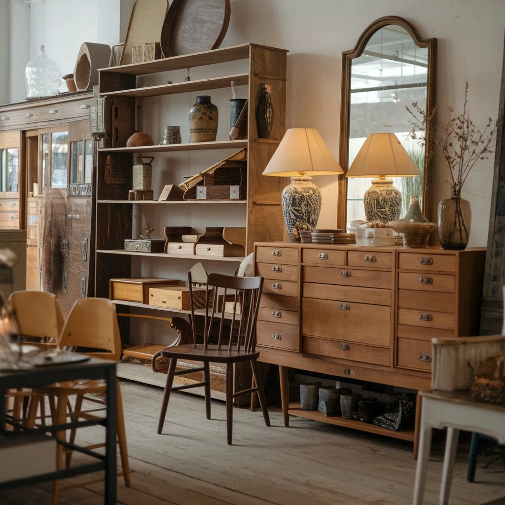 Vintage furniture shop with sustainable and stylish home pieces