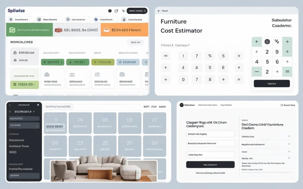 Collage of top free used furniture value calculators available in 2025
