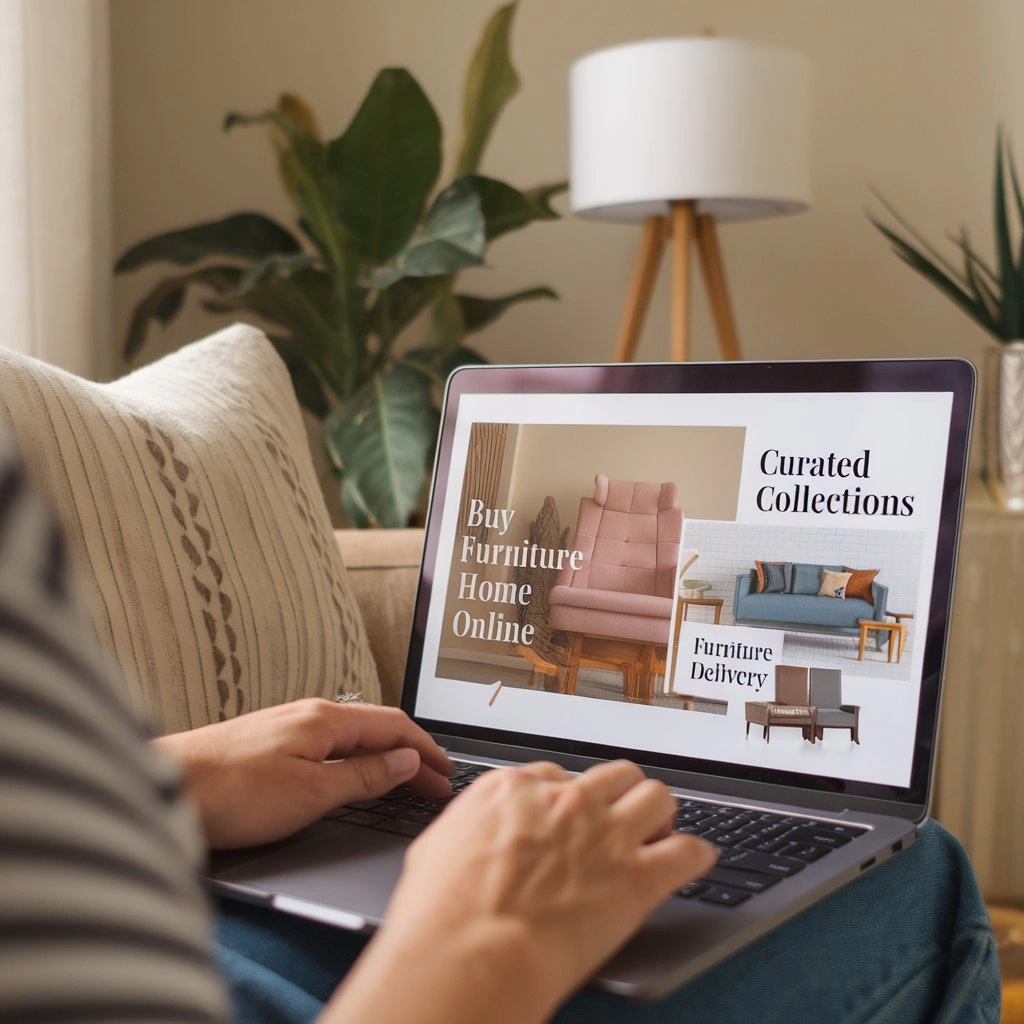 Online furniture shopping with delivery and curated collections