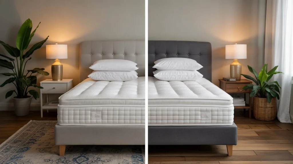 Clean vs dirty mattress highlighting hygiene and resale safety